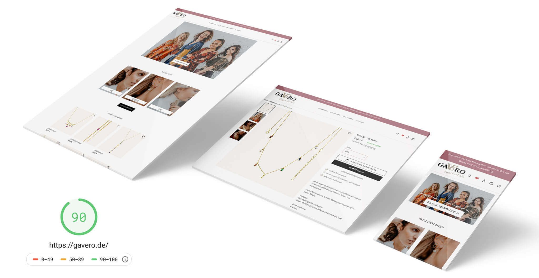 Shopify Shop für Gavero